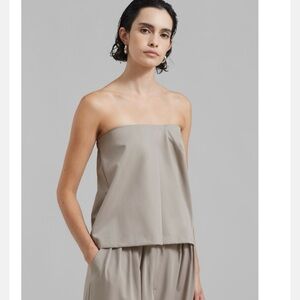 Frankie Shop Catalina Tube Top in Grey. Size small.